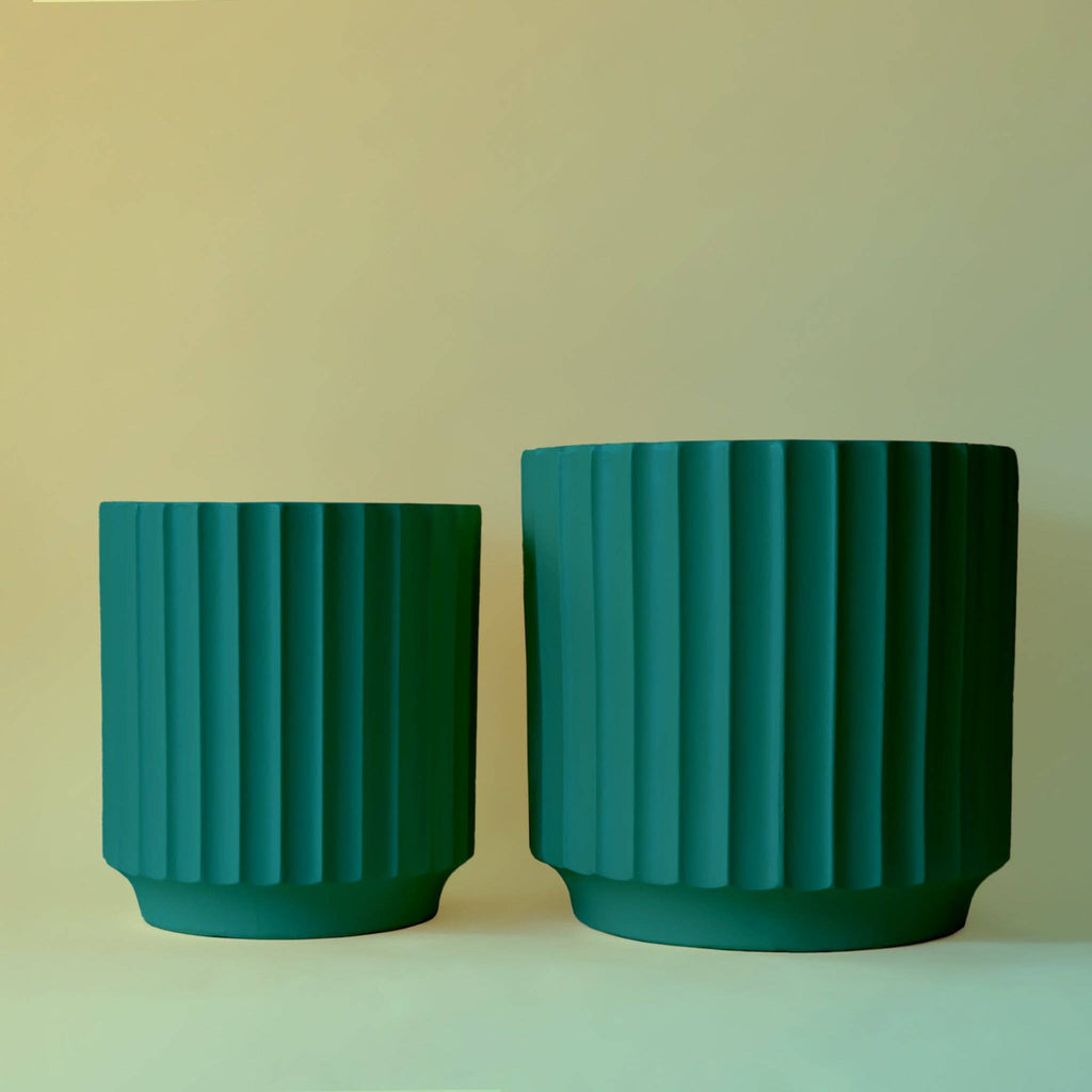 Monroe Planter Set of 2 - Rainforest - 10" & 12"