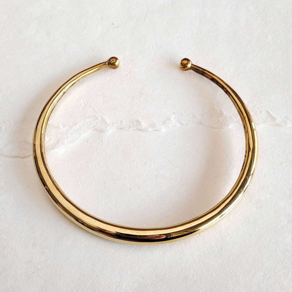 Brass Thin Simple Tuareg Collar Necklace