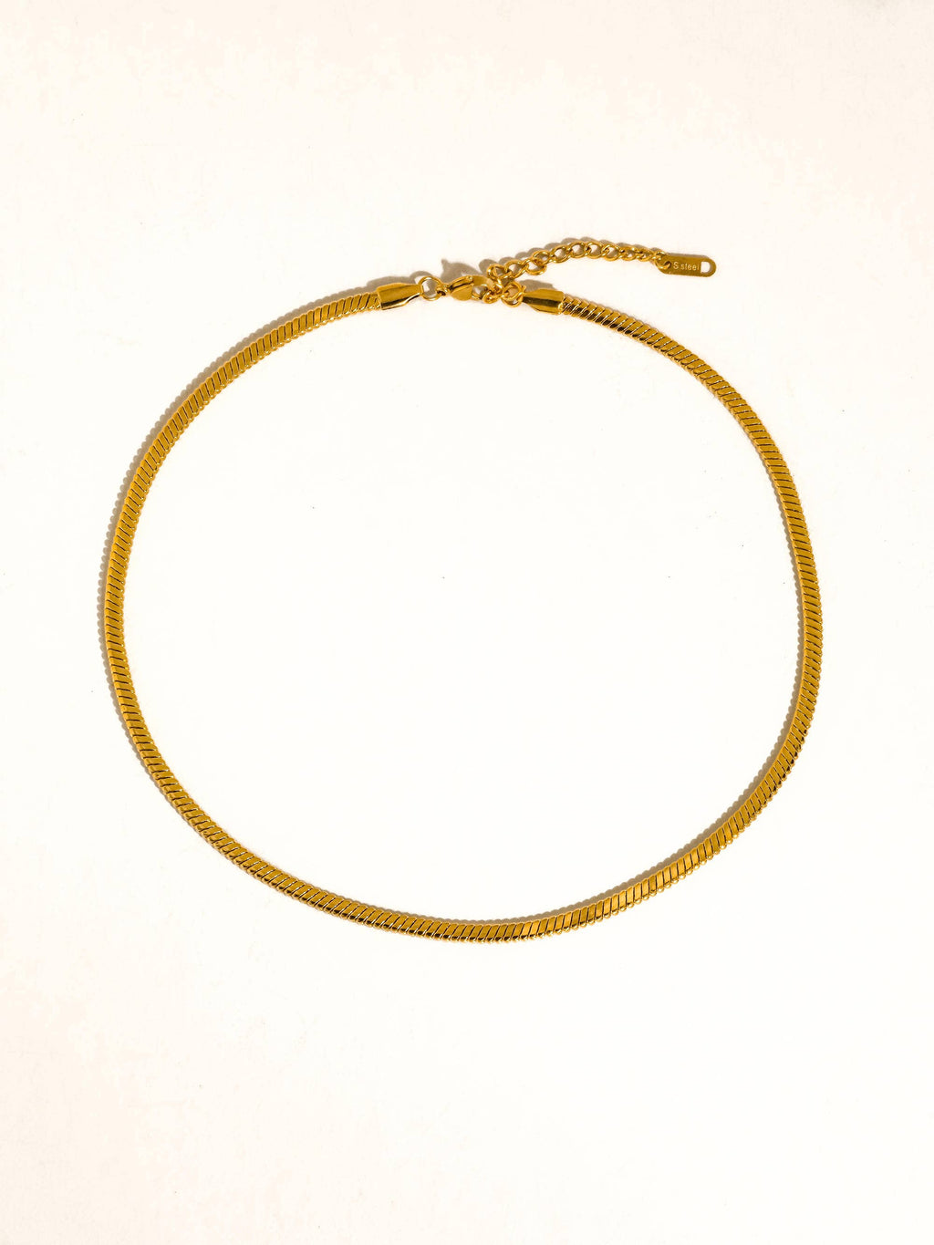Papillon Non-Tarnish Classic Snake Chain Necklace - 18K Gold