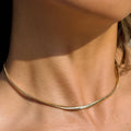 Papillon Non-Tarnish Classic Snake Chain Necklace - 18K Gold