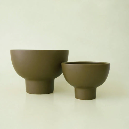 Crosby Compote - Olive, 8"